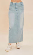 Load image into Gallery viewer, Brea Washed Denim Maxi