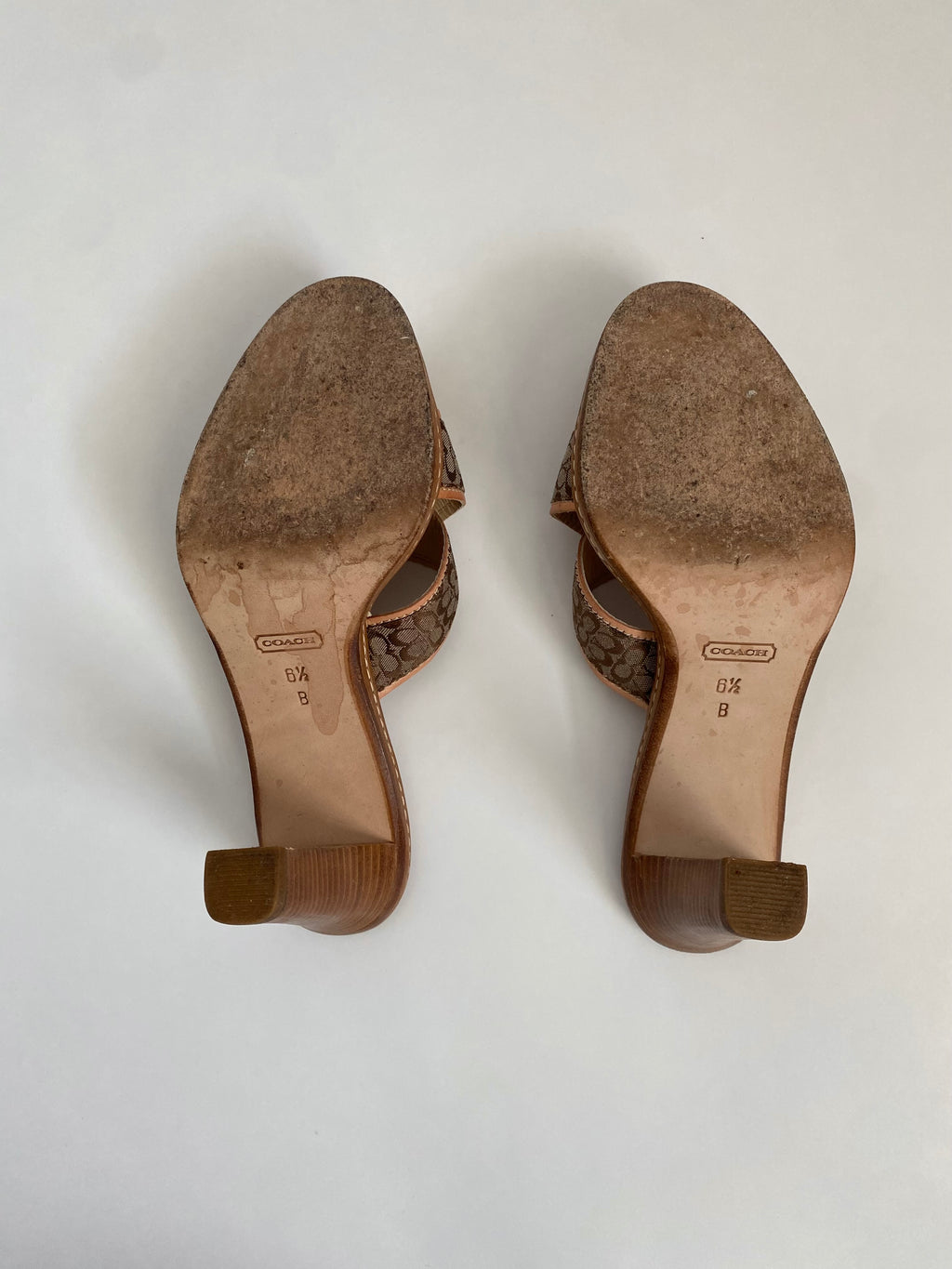 Coach Dede Mini Logo Heeled Mule | US 6.5