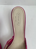 Coach Cyndi Kid Suede Fuchsia | US 10