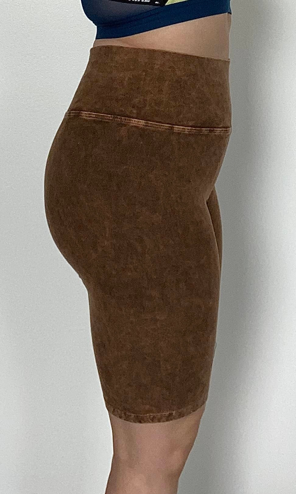 Pantalones cortos de ciclista con lavado mineral 