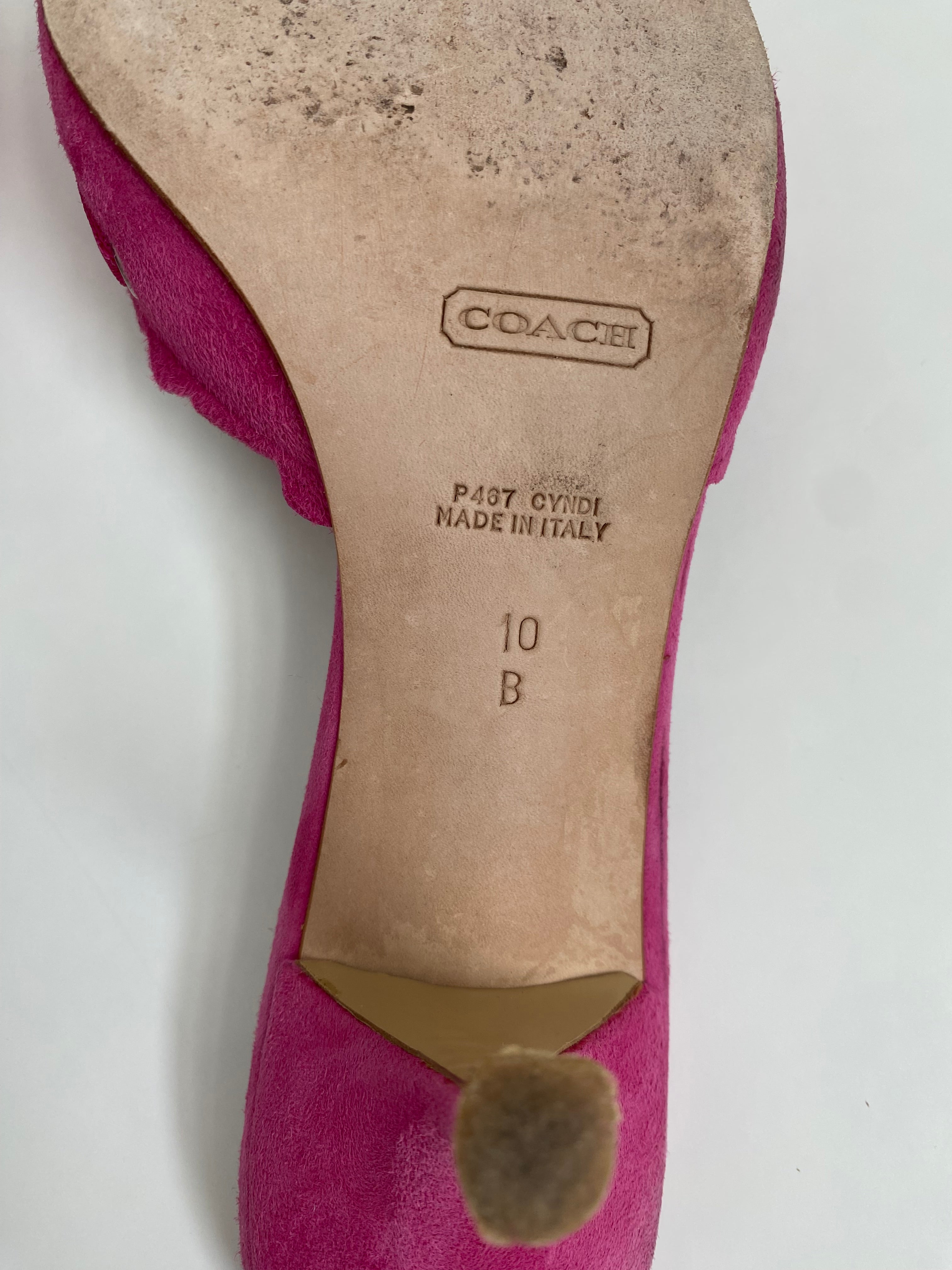 Coach Cyndi Kid Suede Fuchsia | US 10