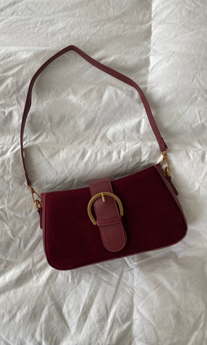 Shae Suede Shoulder Bag