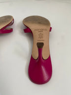 Jimmy Choo Magenta/Fuschia Kitten Heel Mule EU 38 | US 8
