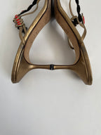 Jimmy Choo Bronze Jewel T-Strap Kitten Heel Mule | US 10.5/ EU 40.5