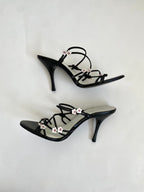Tommy Hilfiger Y2K Black Floral Mule | US 5.5