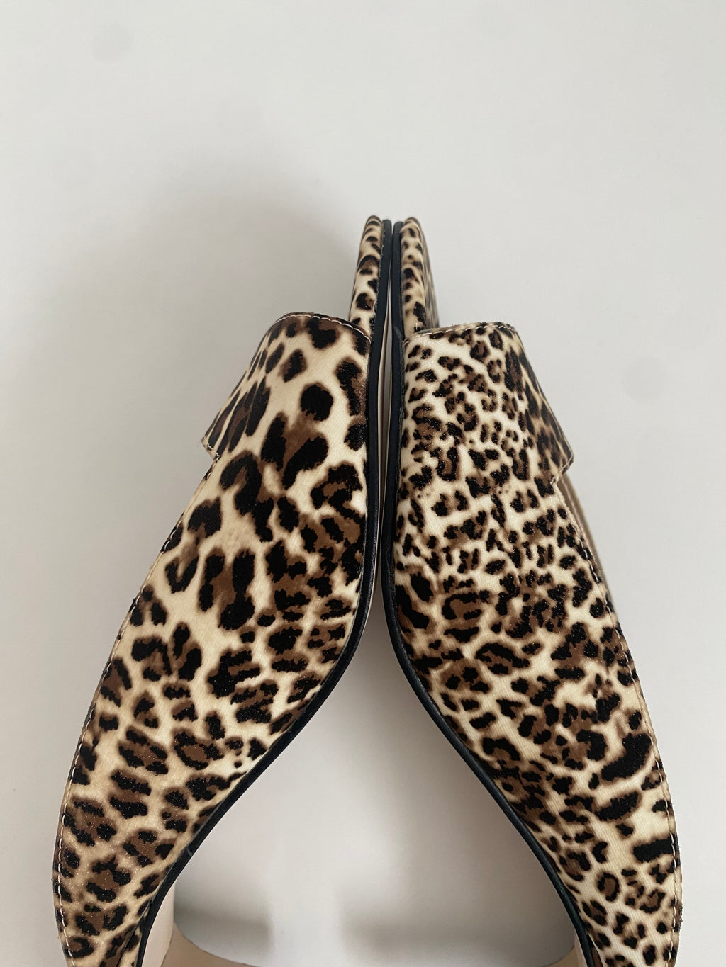 Pelle Moda Leopard Print Kitten Heel Mule US 6