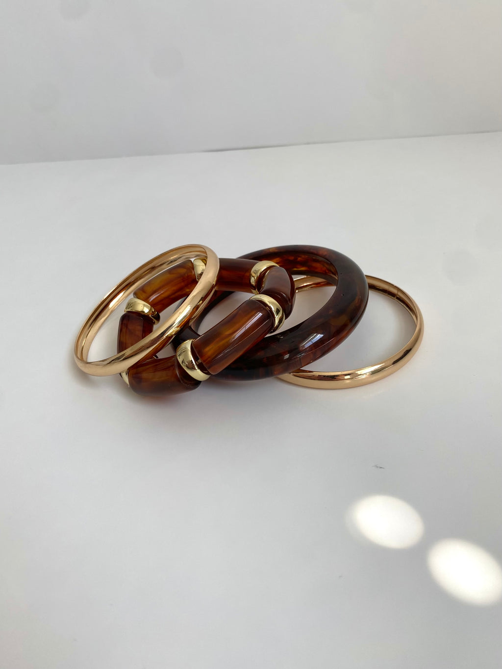 Tortoise Cuff Bracelet Stack