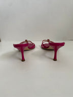 Jimmy Choo Magenta/Fuschia Kitten Heel Mule EU 38 | US 8