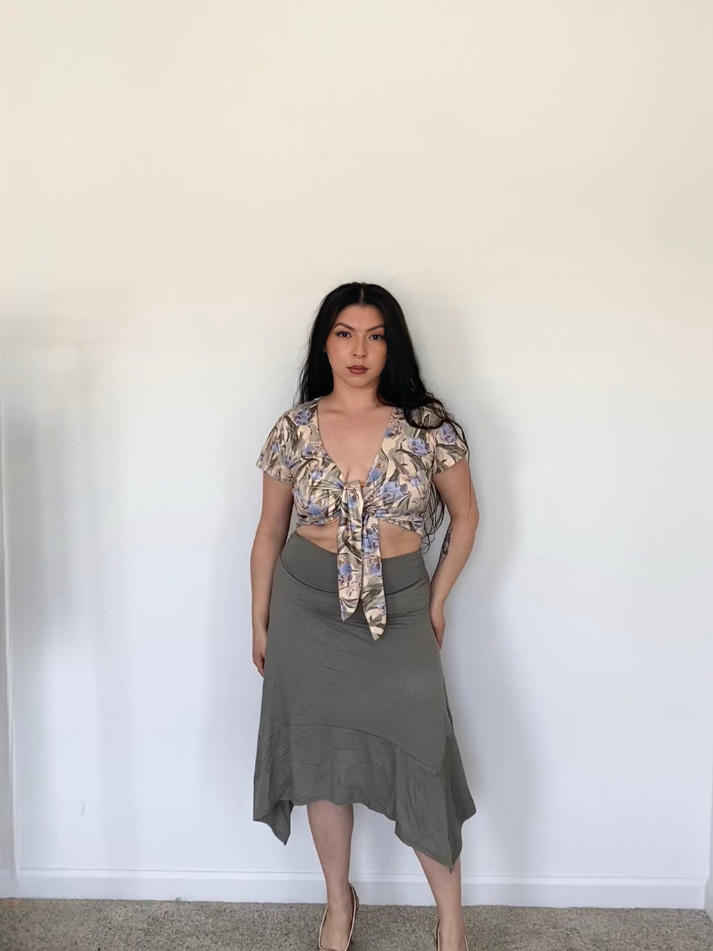 Suri Handkerchief Midi Skirt