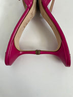 Jimmy Choo Magenta/Fuschia Kitten Heel Mule EU 38 | US 8