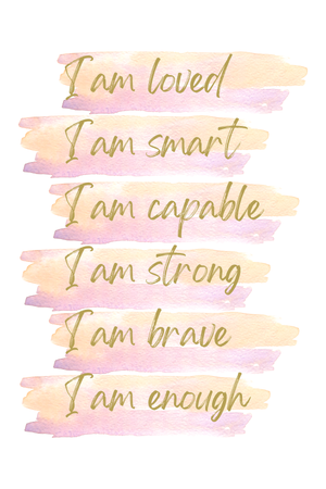 Watercolor Affirmations Poster (Digital Download)