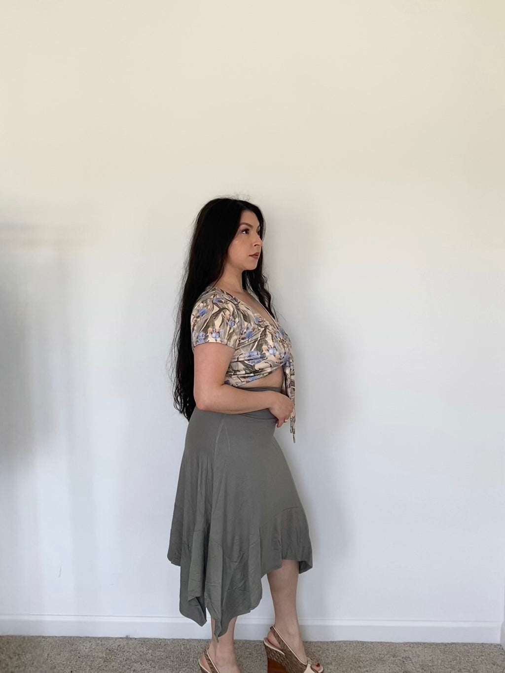 Suri Handkerchief Midi Skirt