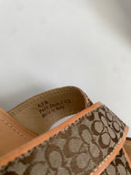 Coach Dede Mini Logo Heeled Mule | US 6.5