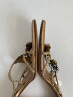 Giuseppe Zanotti Green Jeweled Heel Mule | US 11/ EU 41