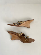 Giuseppe Zanotti Green Jeweled Wedge | US 5.5/ EU 35.5