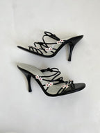 Tommy Hilfiger Y2K Black Floral Mule | US 5.5
