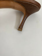 Jimmy Choo Brown Kitten Heel Mule EU 40 | US 10
