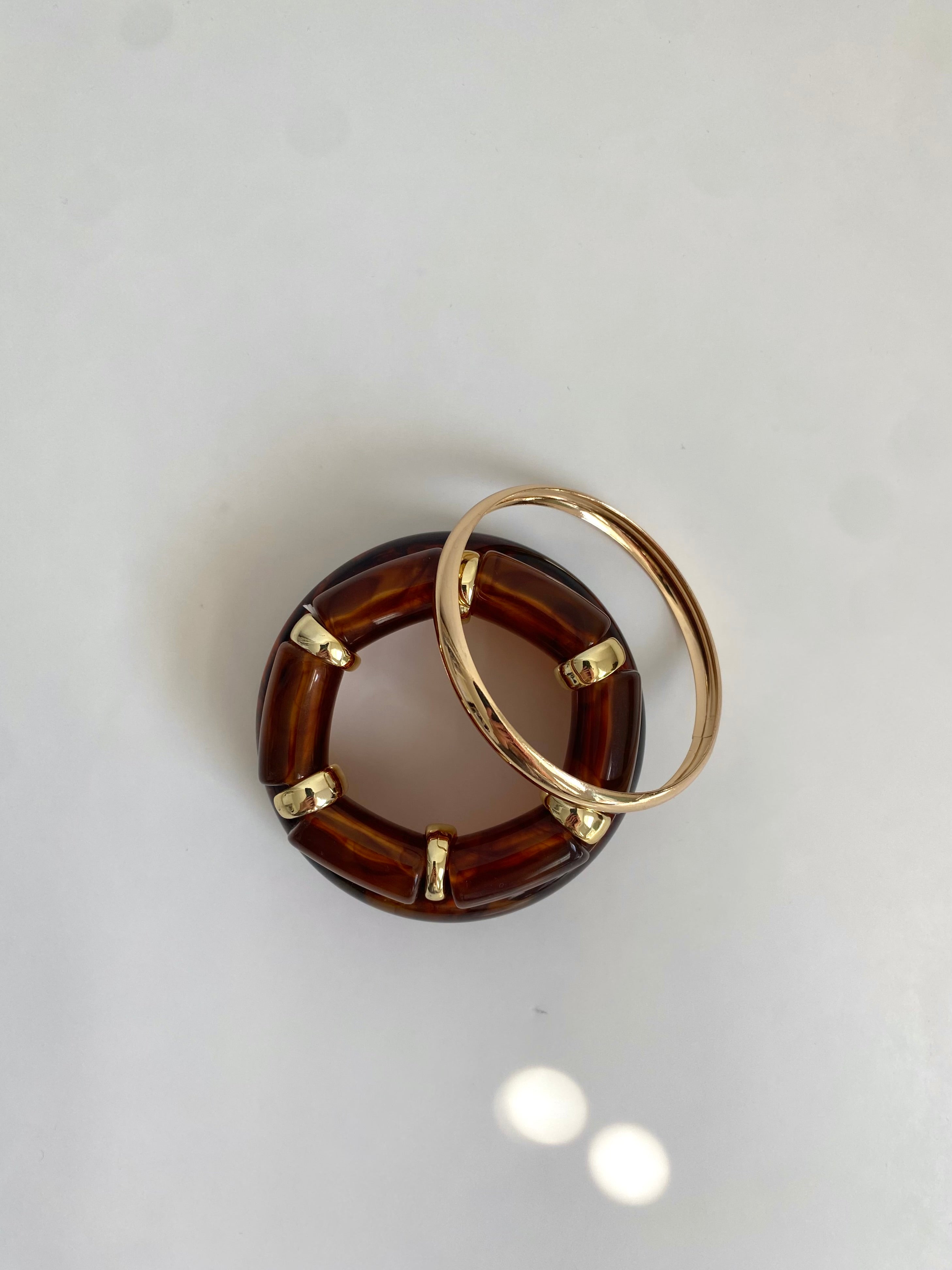 Tortoise Cuff Bracelet Stack