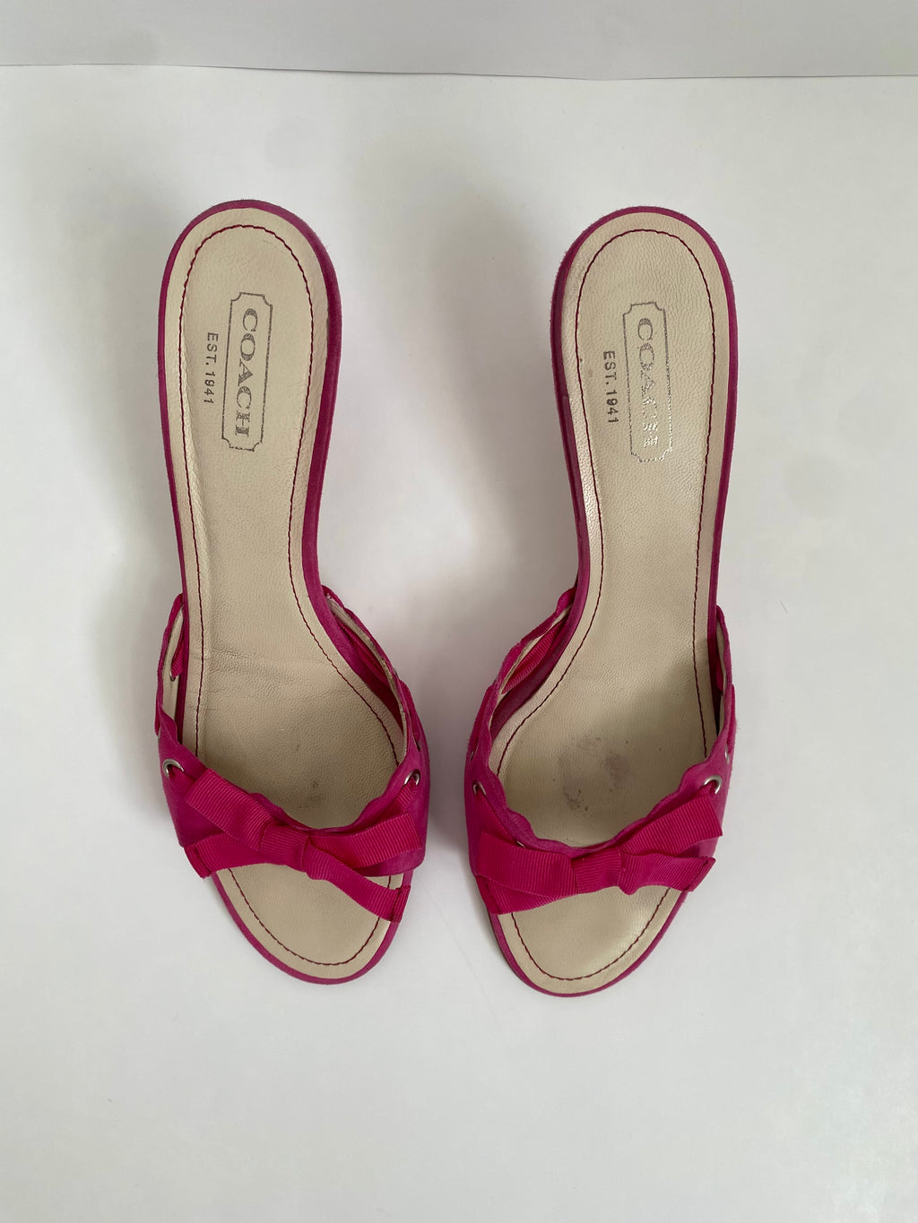 Coach Cyndi Kid Suede Fuchsia | US 10