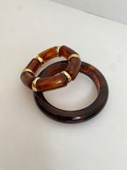 Tortoise Cuff Bracelet Stack