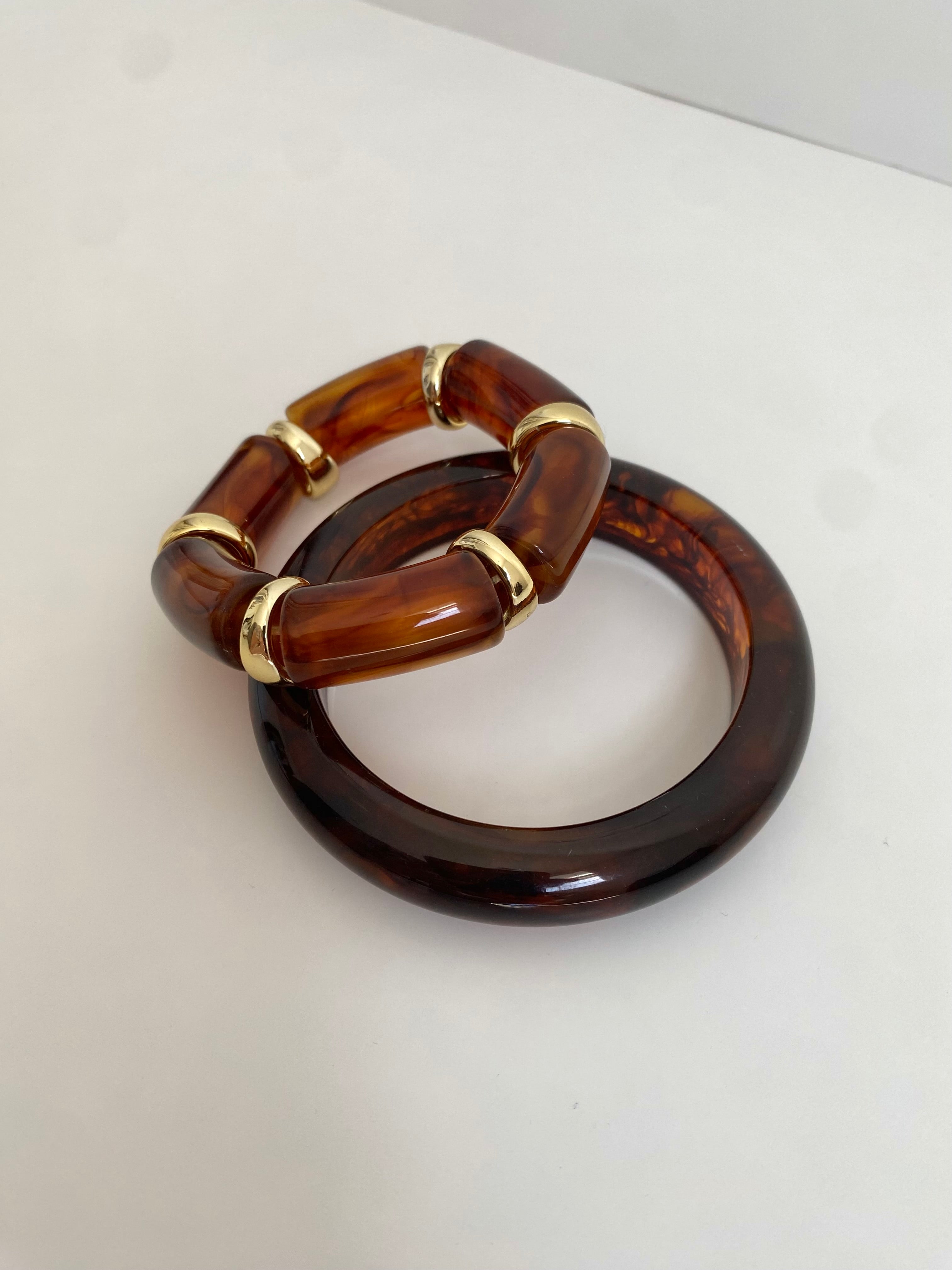 Tortoise Cuff Bracelet Stack