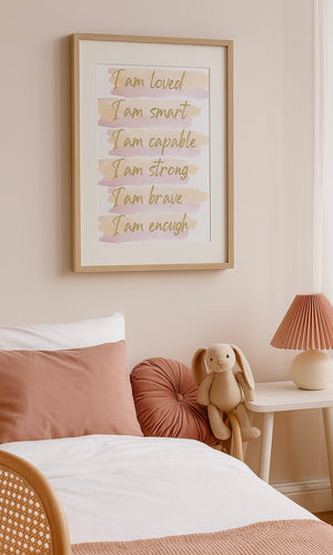 Watercolor Affirmations Poster (Digital Download)