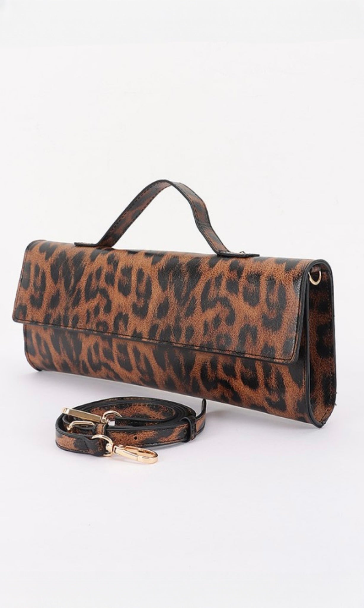 Lex Leopard Clutch