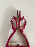Jimmy Choo Magenta/Fuschia Kitten Heel Mule EU 38 | US 8