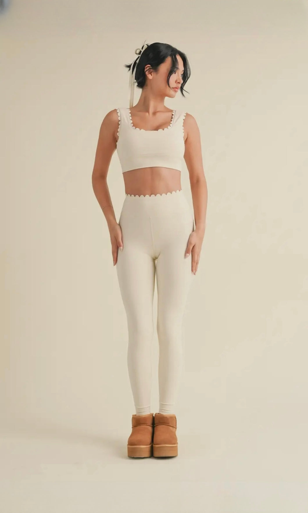 Rae Scalloped Legging Set