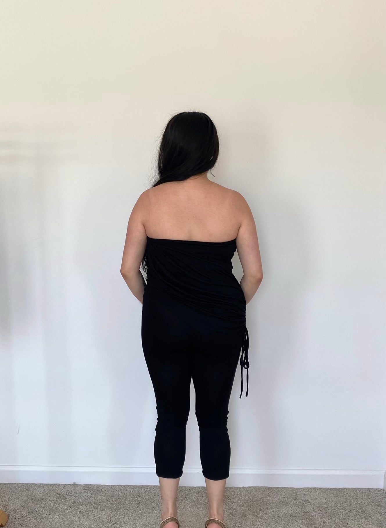 Mia Draped Capri Jumpsuit