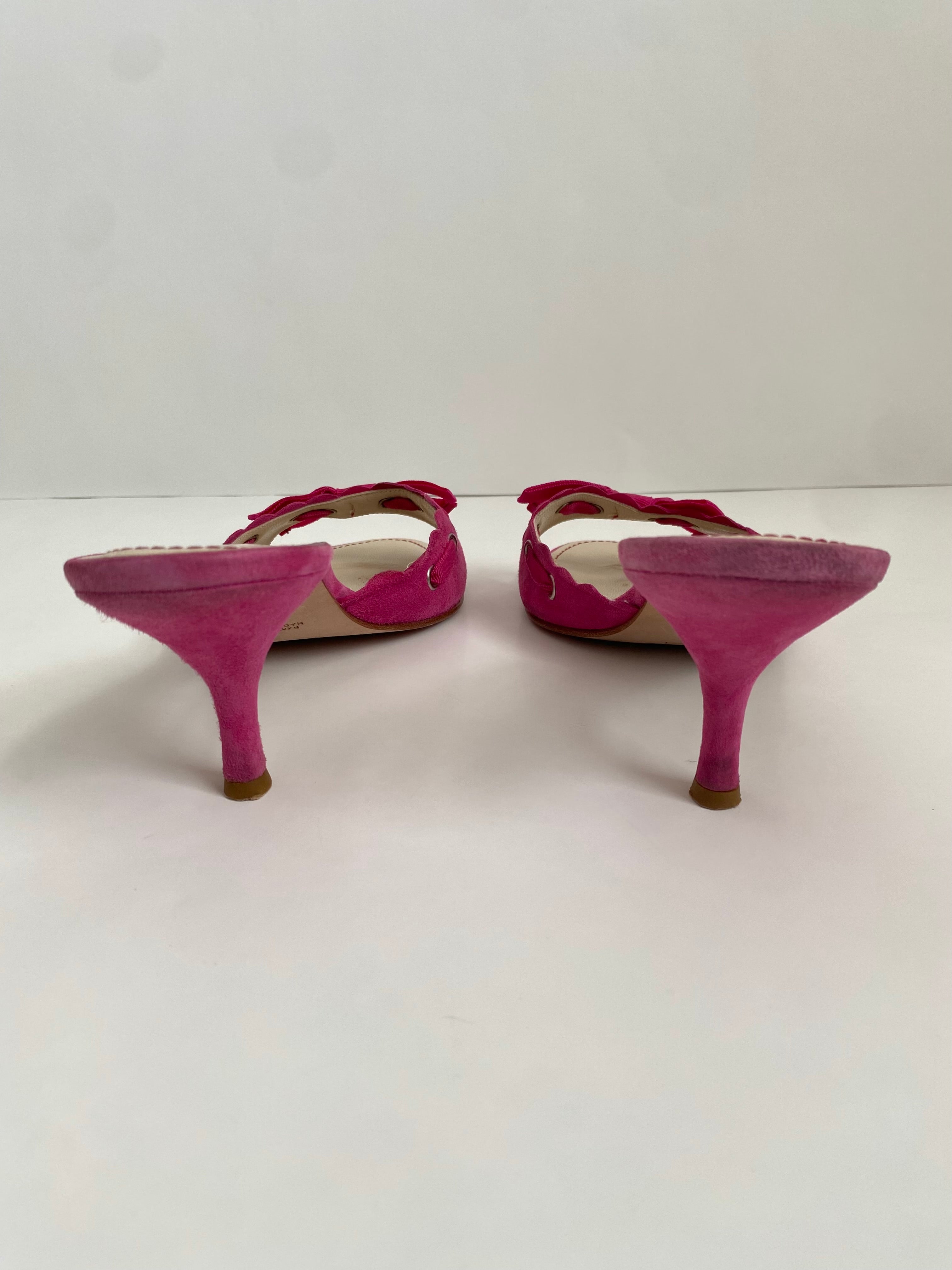 Coach Cyndi Kid Suede Fuchsia | US 10