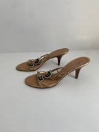 Giuseppe Zanotti Green Jeweled Heel Mule | US 11/ EU 41
