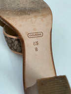 Coach Dede Mini Logo Heeled Mule | US 6.5