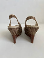 Christian Dior Trotter Slingback Wedge | US 5.5/ EU 35.5