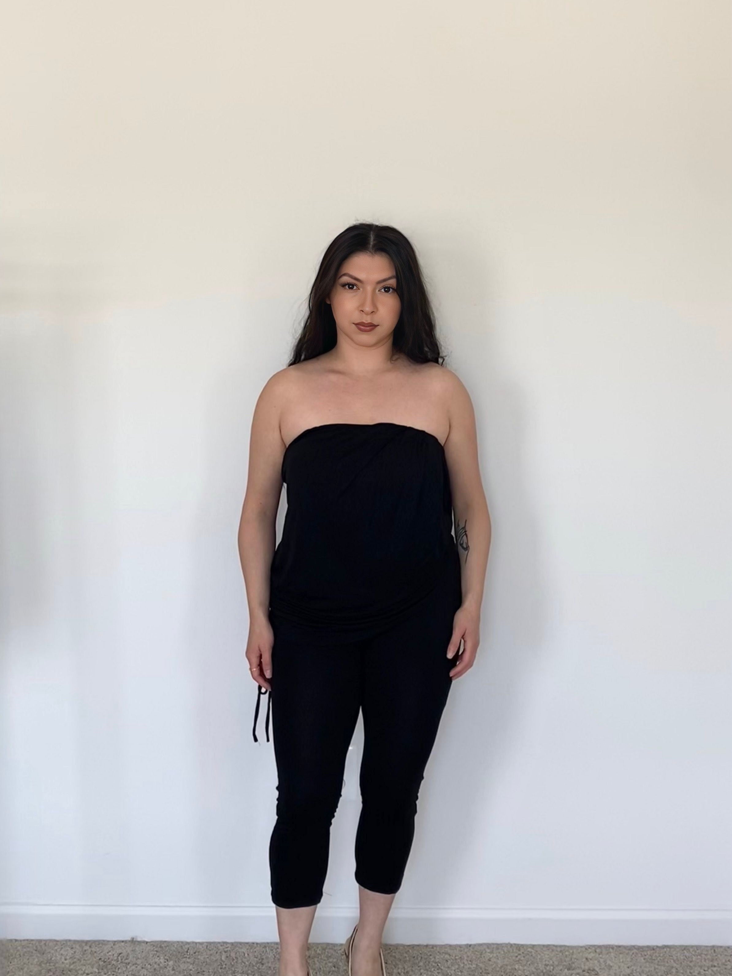 Mia Draped Capri Jumpsuit