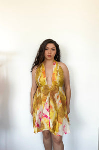 Golden Hour Halter Dress