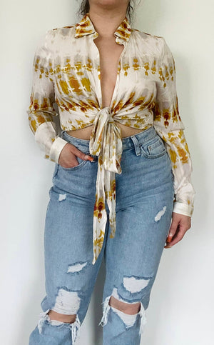 Serene Tie Front Top