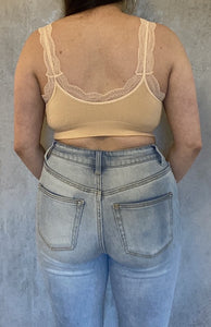 Peach Lace Bralette