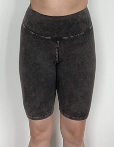 Mineral Wash Biker Shorts