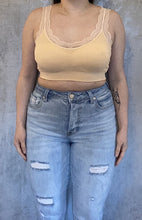 Load image into Gallery viewer, Peach Lace Bralette
